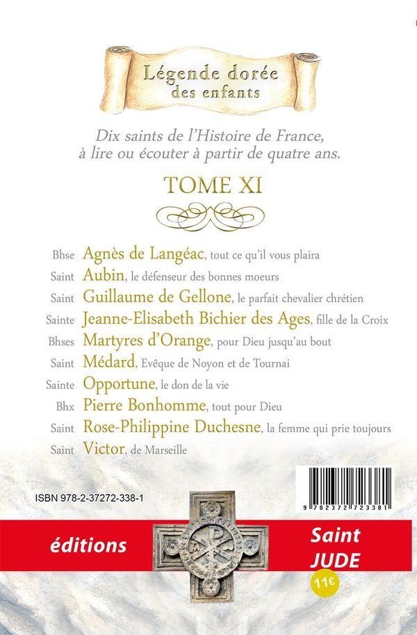 Quatrième de couverture de « Les saints de France »