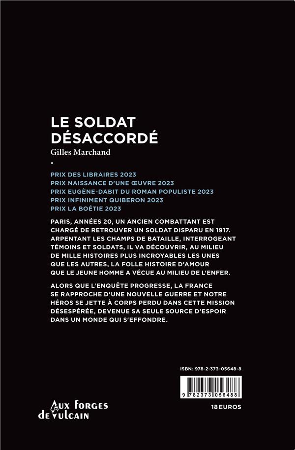 Quatrième de couverture de « Le soldat désaccordé »