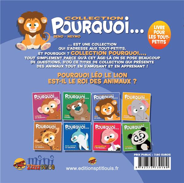 Quatrième de couverture de « COLLECTION POURQUOI... - LEO, LE LION »