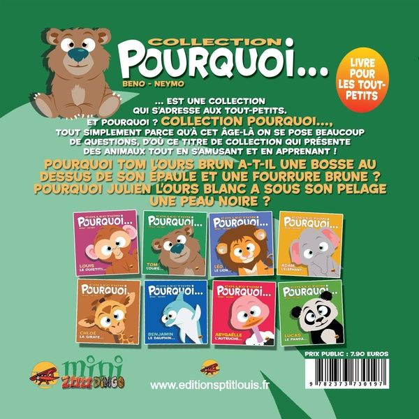 Quatrième de couverture de « COLLECTION POURQUOI... - TOM, L'OURS »