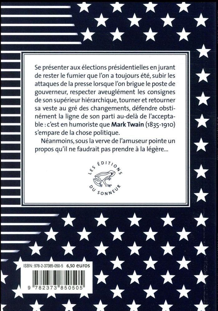 Quatrième de couverture de « Moi, candidat »