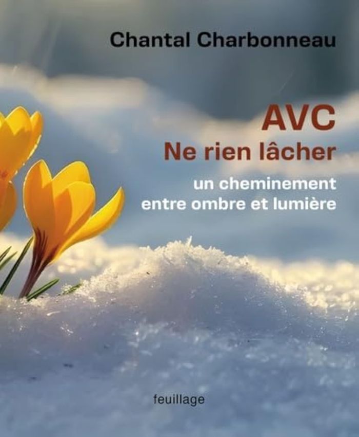 Couverture du livre « AVC Surtout ne rien lâcher : un cheminement entre ombre et lumière » de Chantal Charbonneau, librairie Les Contes Infusés à Corte