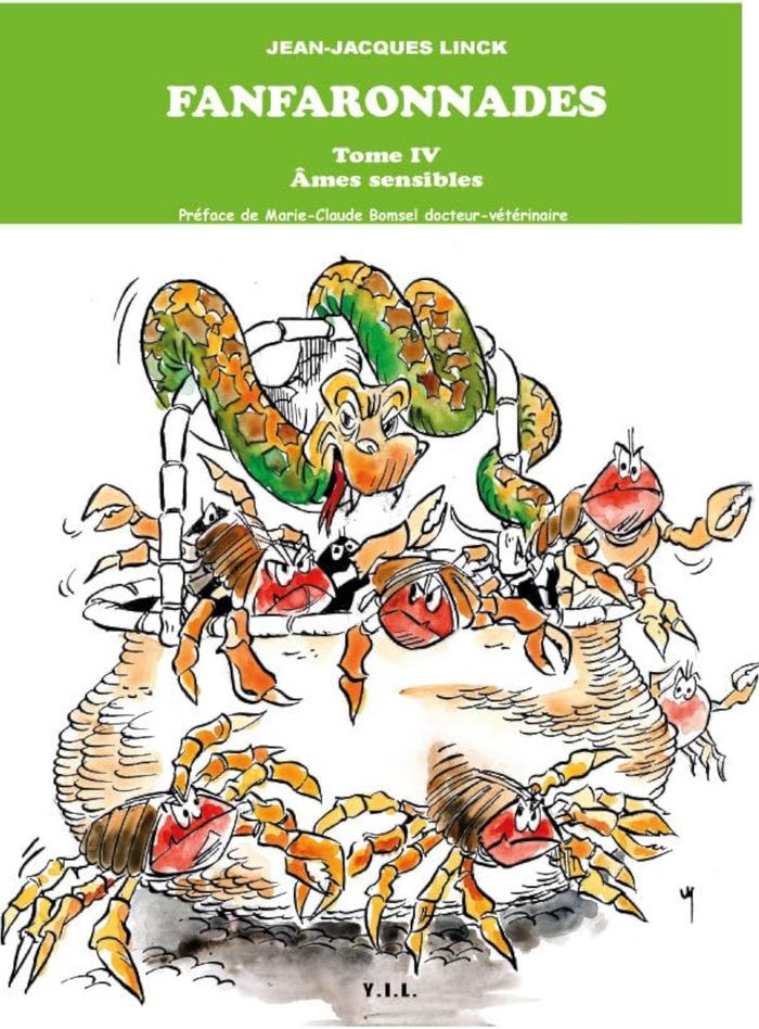 Couverture du livre « LES FANFARONNADES, TOME 4, AMES SENSIBLES » de Jean-Jacques Linck, librairie Les Contes Infusés à Corte