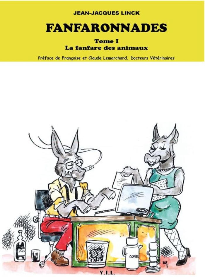 Couverture du livre « LES FANFARONNADES, TOME 1, LA FANFARE DES ANIMAUX » de Jean-Jacques Linck, librairie Les Contes Infusés à Corte
