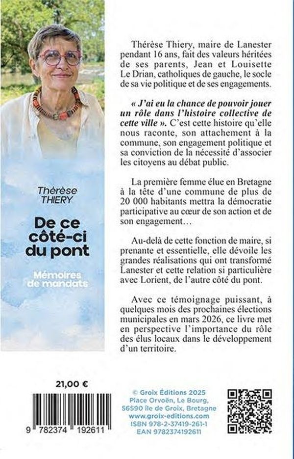 Quatrième de couverture de « De ce côté-ci du pont : mémoires de mandats »