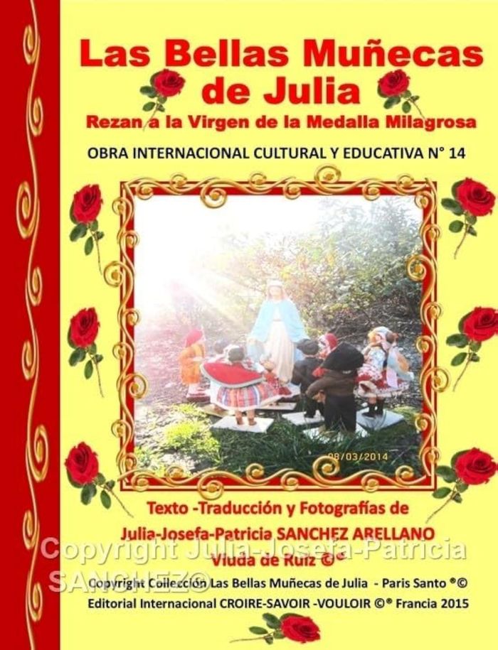 Couverture du livre « LIBRO N 14 LAS BELLAS MUNECAS DE JULIA REZAN A LA VIRGEN DE LA MEDALLA MILAGROSA » de Sanchez Veuve De Rui, librairie Les Contes Infusés à Corte
