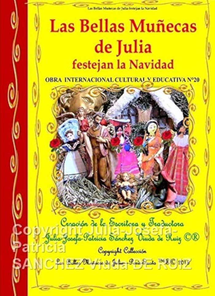 Couverture du livre « LIBRO N 20 LAS BELLAS MUNECAS DE JULIA FESTEJAN LA NAVIDAD » de Sanchez Veuve De Rui, librairie Les Contes Infusés à Corte