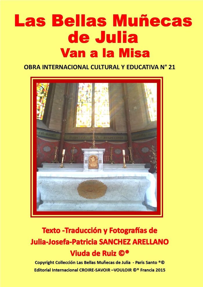 Couverture du livre « COFRE N 21 LAS BELLAS MUNECAS DE JULIA VAN A LA MISA » de J.P. Sanchez Julia, librairie Les Contes Infusés à Corte