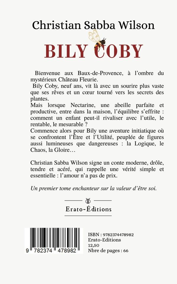 Quatrième de couverture de « BILY COBY »