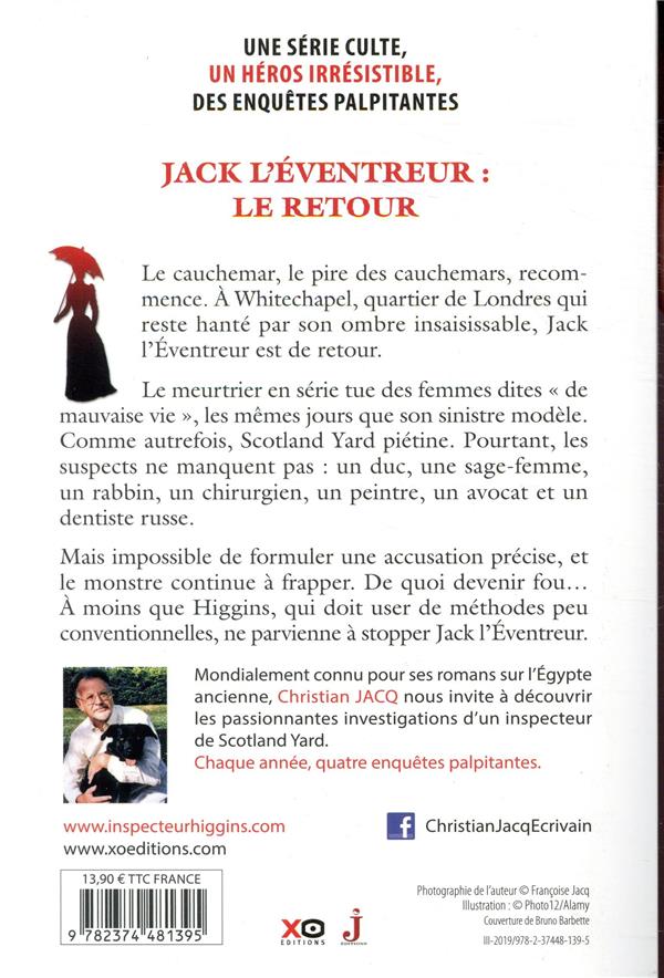 Quatrième de couverture de « Jack l'Éventreur : le retour »