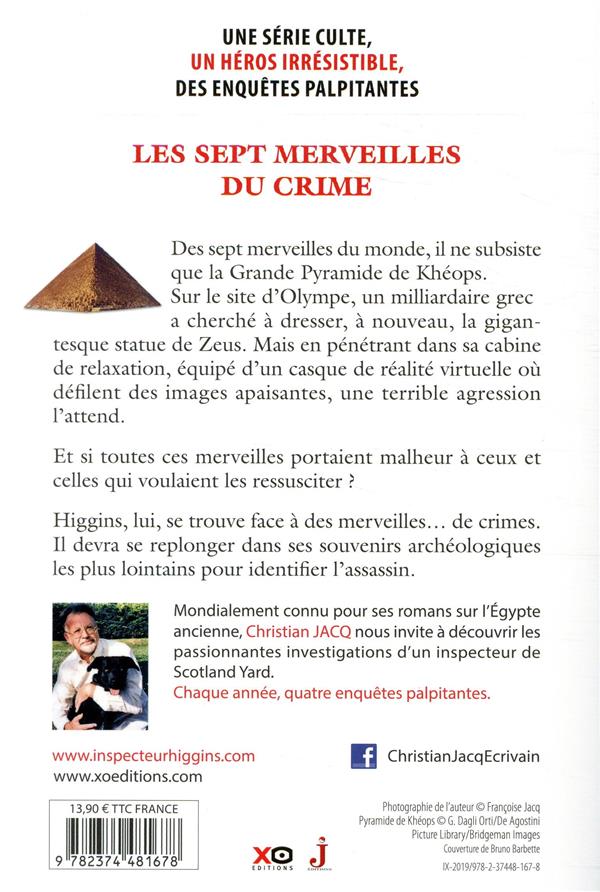 Quatrième de couverture de « Les sept merveilles du crime »