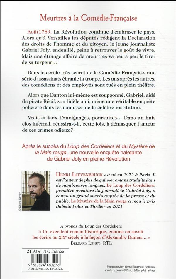 Quatrième de couverture de « L'assassin de la rue Voltaire : roman »