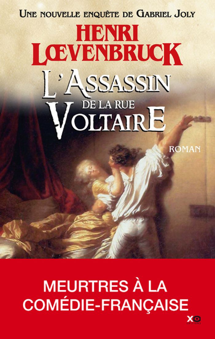 Couverture du livre « L'assassin de la rue Voltaire : roman » de Henri Loevenbruck, librairie Les Contes Infusés à Corte