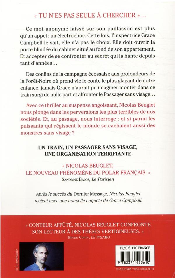 Quatrième de couverture de « Le passager sans visage : thriller »