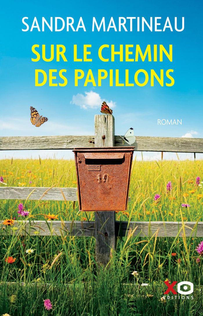 Couverture du livre « Sur le chemin des papillons : roman » de Sandra Martineau, librairie Les Contes Infusés à Corte