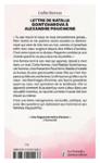 Quatrième de couverture de « Lettre de Natalia Gontcharova à Alexandre Pouchhkine »