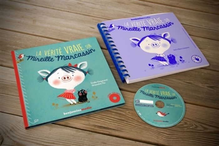 Couverture du livre « LA VERITE VRAIE SUR MIREILLE MARCASSIN (+CD +BRAILLE/GK) » de Chazerand/piu, librairie Les Contes Infusés à Corte