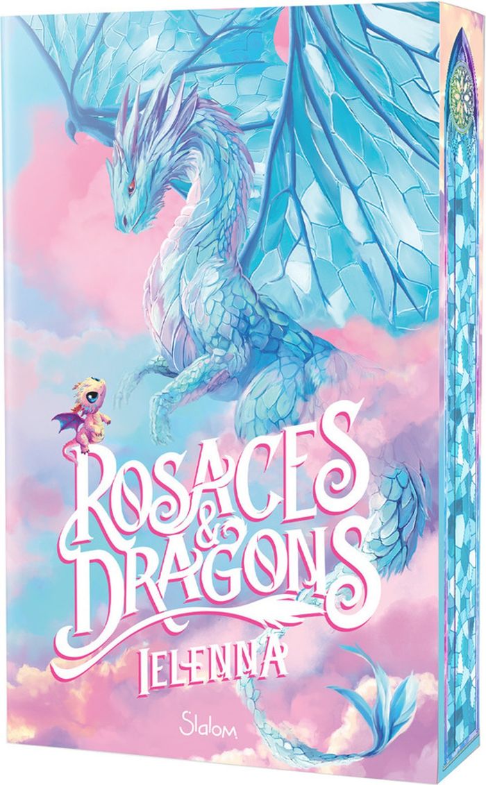 Couverture du livre « Rosaces & dragons », librairie Les Contes Infusés à Corte