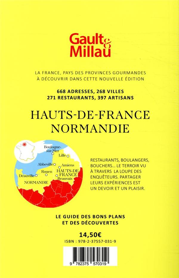 Quatrième de couverture de « GUIDE HAUTS-DE-FRANCE NORMANDI »