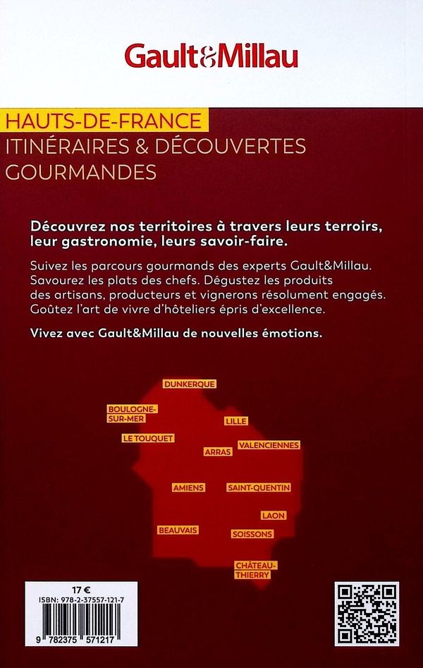 Quatrième de couverture de « Guide Hauts-de-France : 107 villes, 51 hôtels, 175 restaurants, 89 artisans »