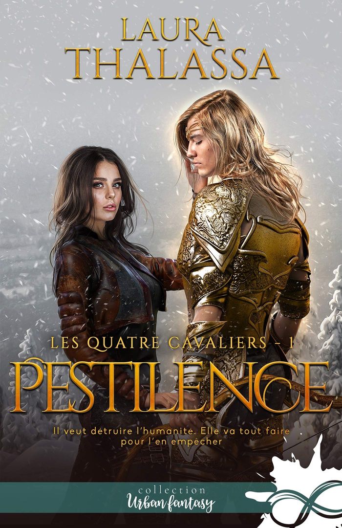 Couverture du livre « LES QUATRE CAVALIERS - T01 - PESTILENCE - LES QUATRE CAVALIERS, T1 » de Laura Thalassa, librairie Les Contes Infusés à Corte