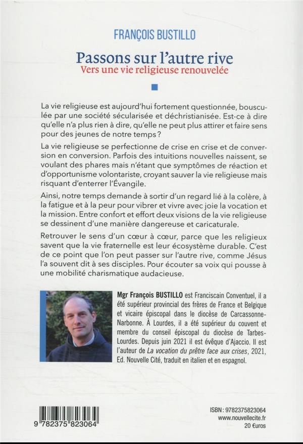 Quatrième de couverture de « Passons sur l'autre rive : pour une vie religieuse renouvelée »