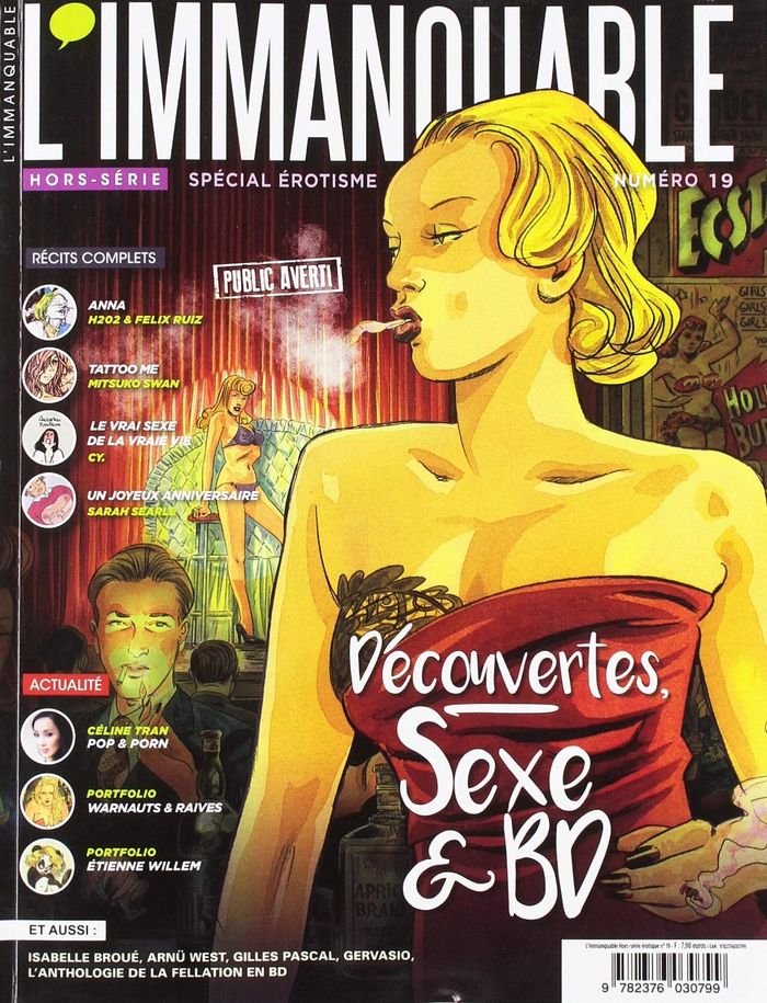 Couverture du livre « HS IMMANQUABLE EROTIQUE N 19 » de Collectif, librairie Les Contes Infusés à Corte