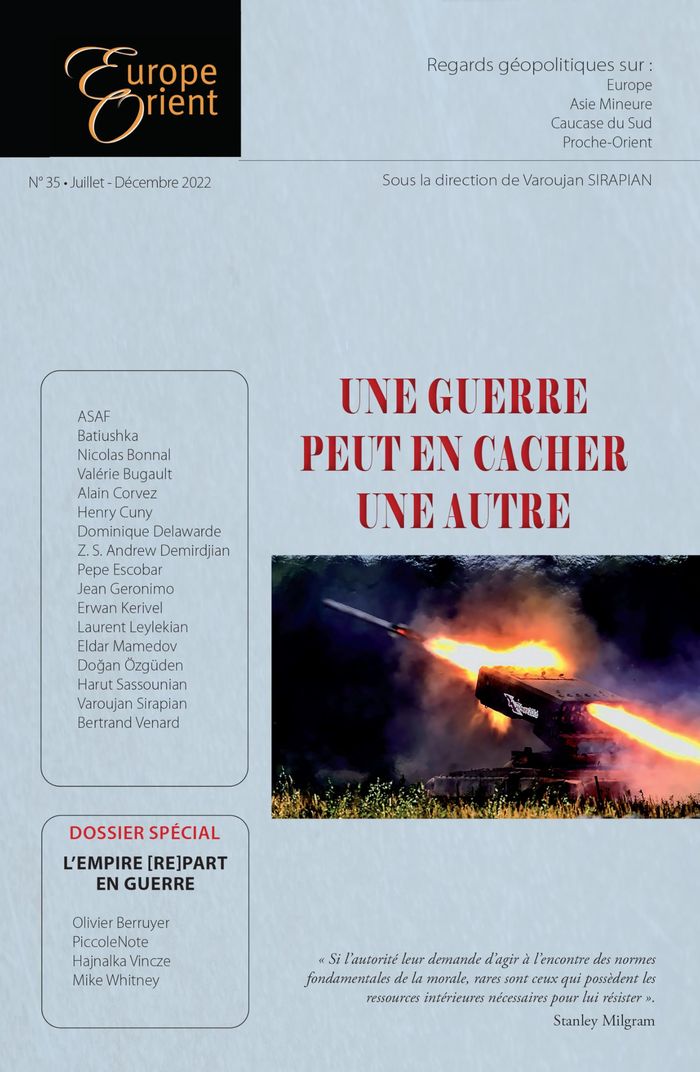 Couverture du livre « EO-35: UNE GUERRE PEUT EN CACHER UNE AUTRE » de Varoujan Sirapian, librairie Les Contes Infusés à Corte