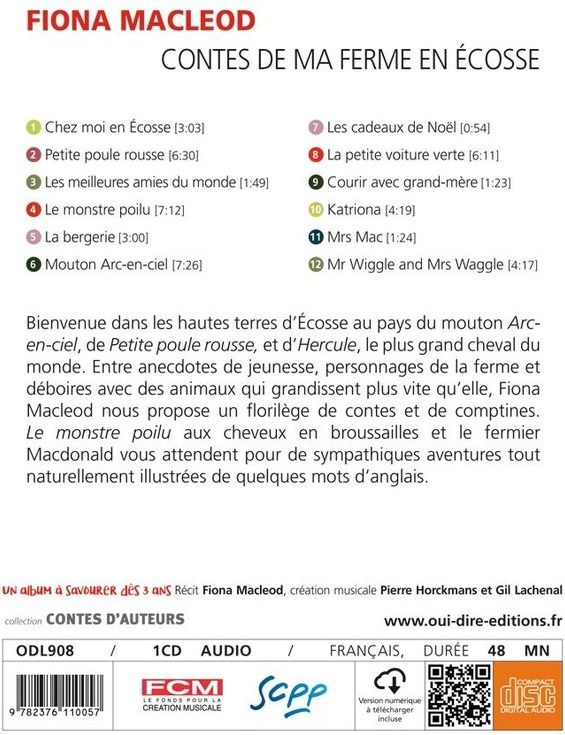 Quatrième de couverture de « CONTES DE MA FERME EN ECOSSE »