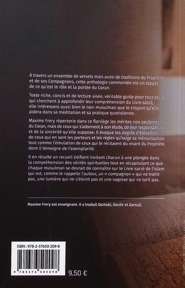 Quatrième de couverture de « Le Coran au temps du Prophète »