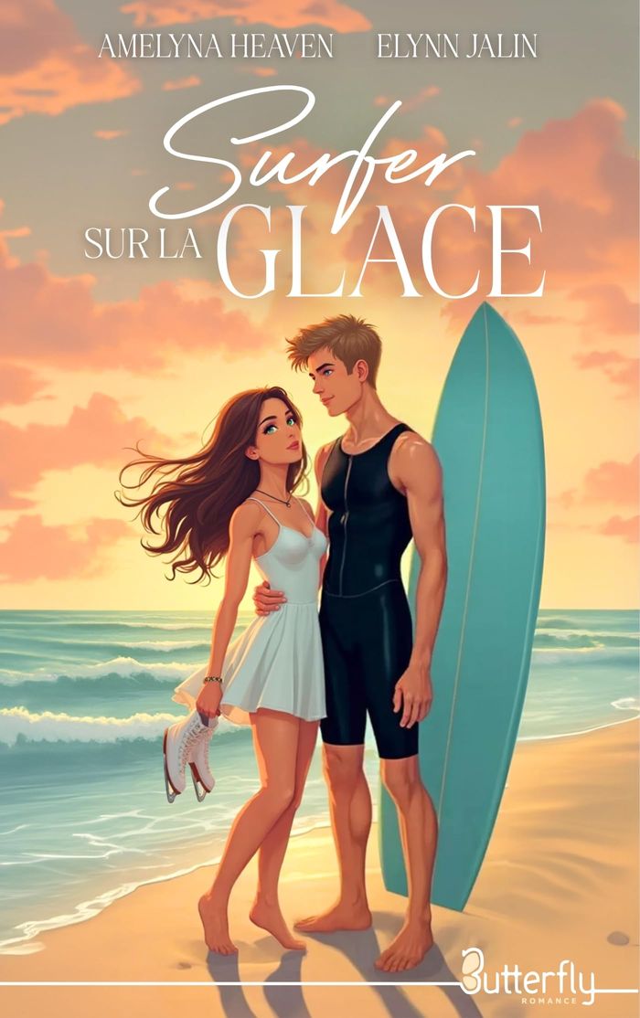 Couverture du livre « Surfer sur la glace » de Amelyna Heaven, librairie Les Contes Infusés à Corte