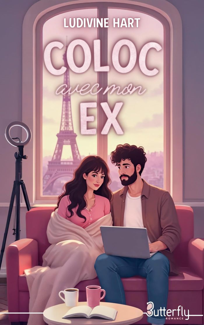 Couverture du livre « Coloc avec mon ex » de Ludivine Hart, librairie Les Contes Infusés à Corte