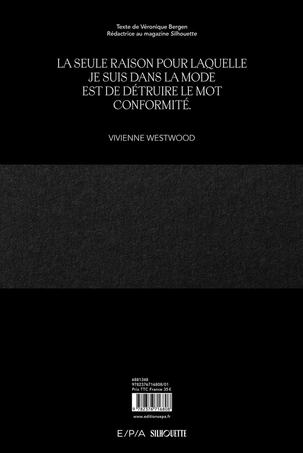 Quatrième de couverture de « Vivienne Westwood »
