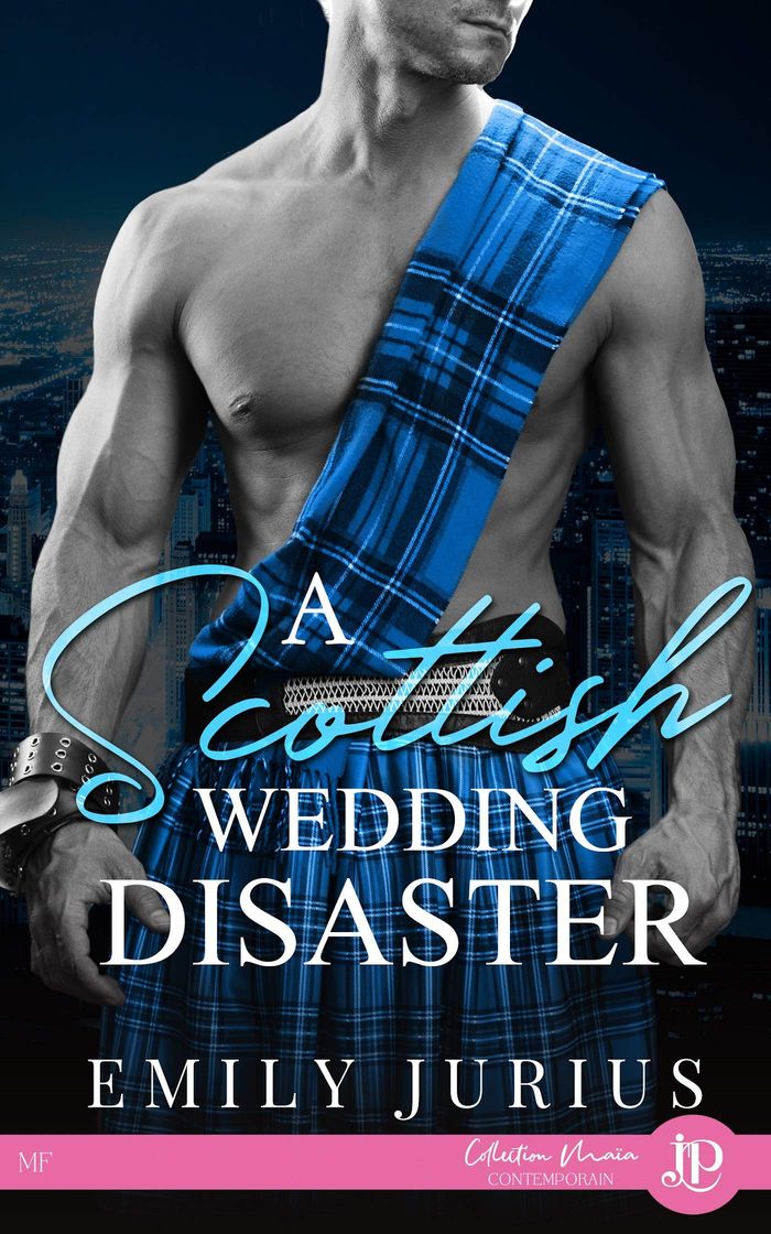 Couverture du livre « A SCOTTISH WEDDING DISASTER » de Emily Jurius, librairie Les Contes Infusés à Corte