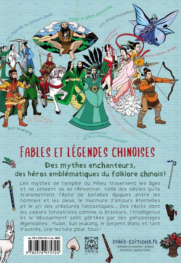 Quatrième de couverture de « Fables et légendes chinoises »