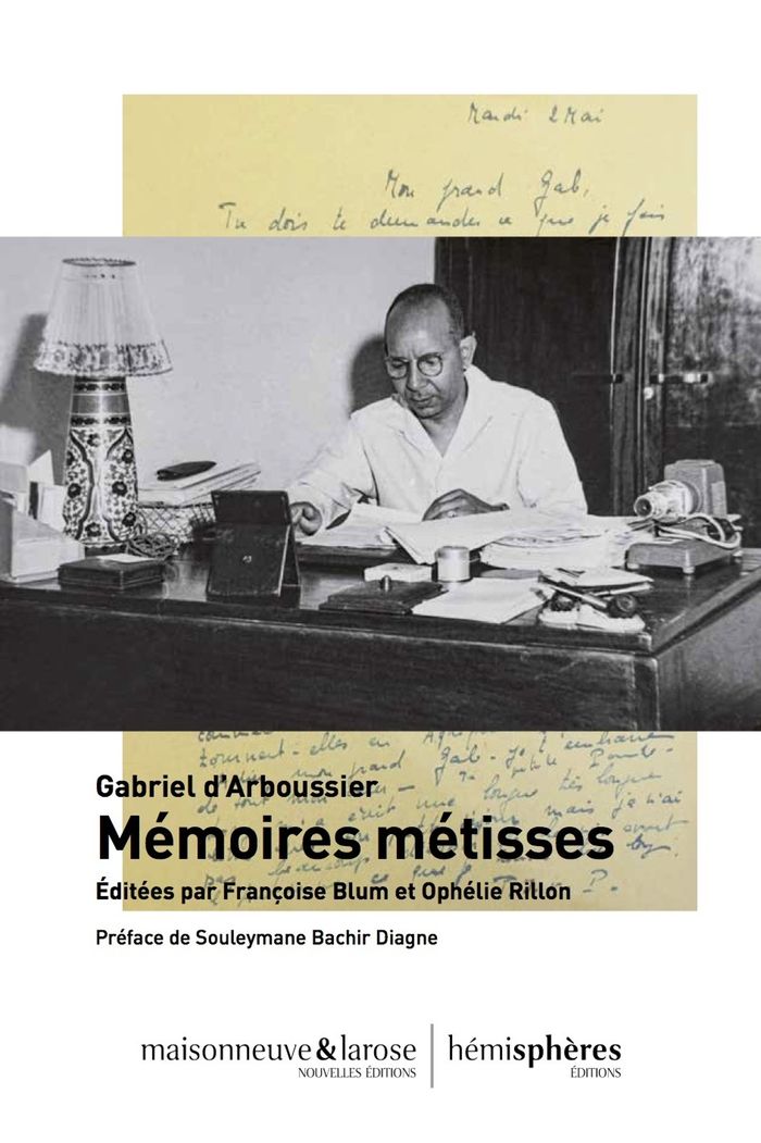 Couverture du livre « MEMOIRES METISSES - EDITEES PAR FRANCOIS BLUM ET OPHELIE RILLON » de Rillon/blum, librairie Les Contes Infusés à Corte