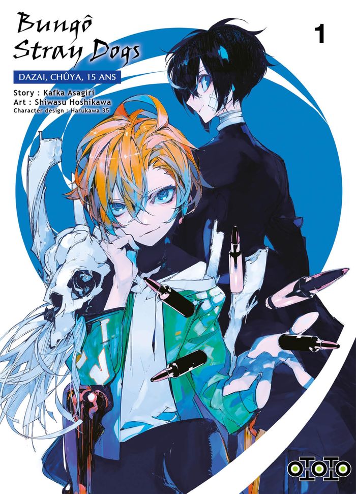 Couverture du livre « Bungô stray dogs : Dazai, Chûya, 15 ans » de Kafka Asagiri, librairie Les Contes Infusés à Corte