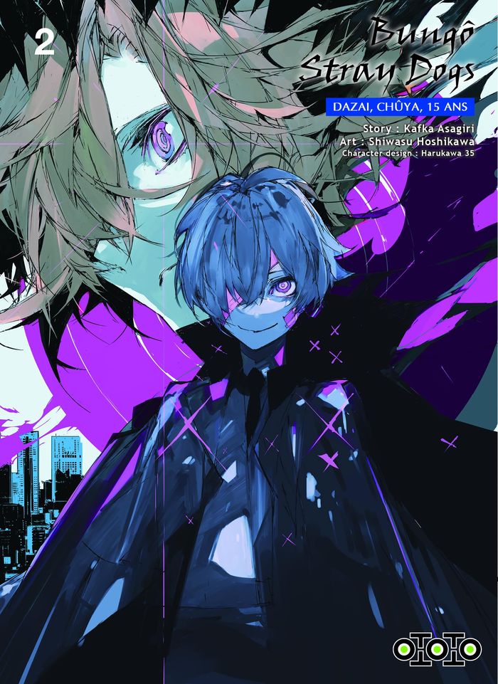 Couverture du livre « Bungô stray dogs : Dazai, Chûya, 15 ans » de Kafka Asagiri, librairie Les Contes Infusés à Corte
