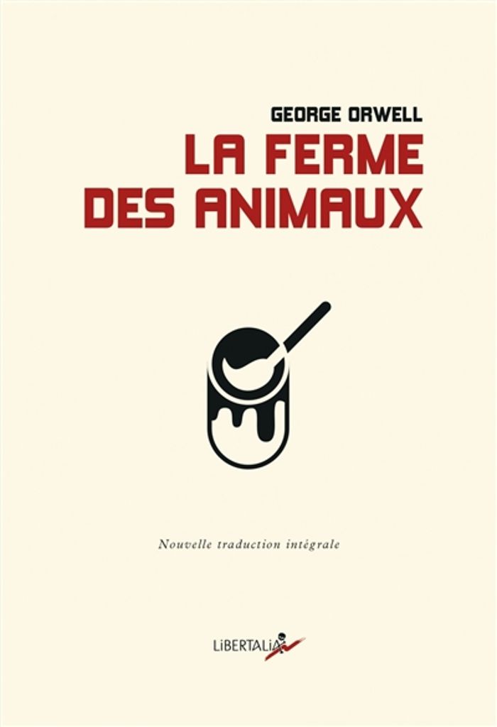 Couverture du livre « La ferme des animaux » de George Orwell, librairie Les Contes Infusés à Corte