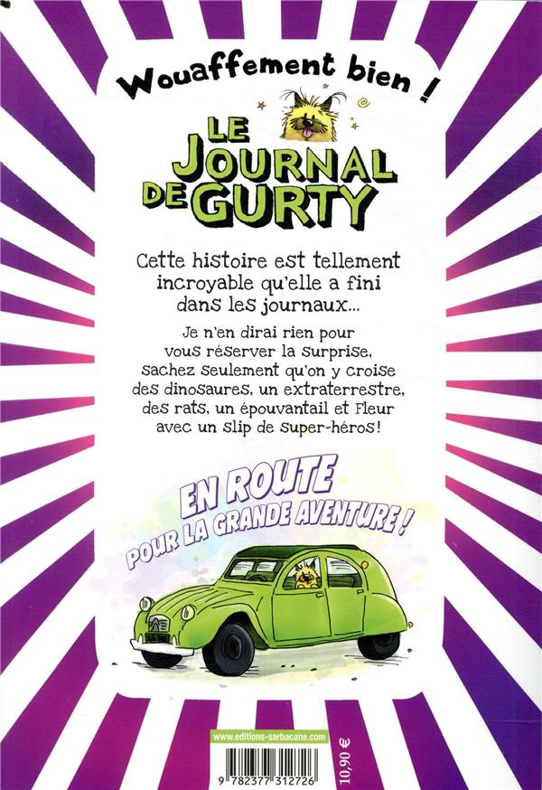 Quatrième de couverture de « LE JOURNAL DE GURTY - T06 - MES BEBES DINOSAURES »