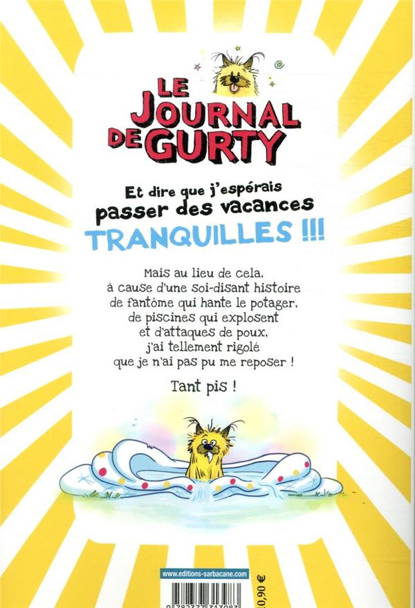 Quatrième de couverture de « LE JOURNAL DE GURTY - T07 - LE FANTOME DE BARBAPUCES »