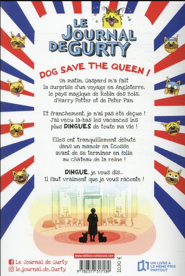 Quatrième de couverture de « LE JOURNAL DE GURTY - T10 - VACANCES EN ANGLETERRE »