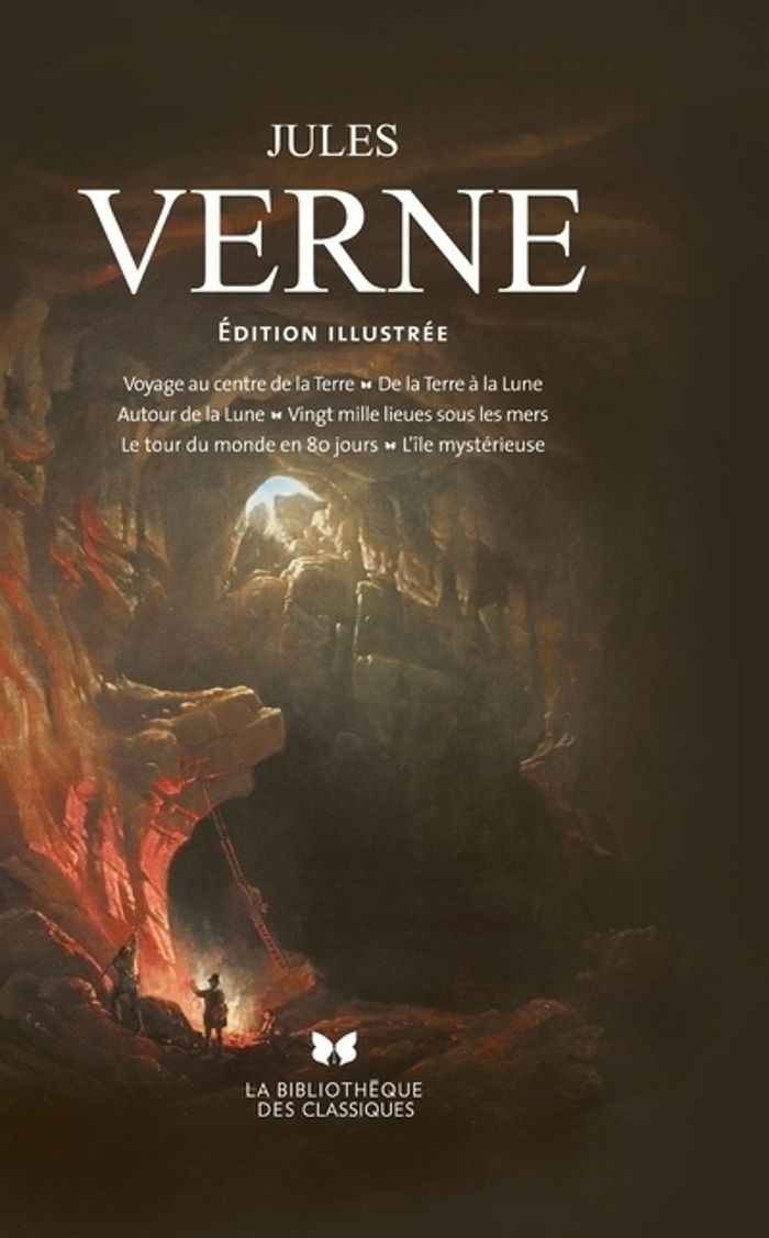Couverture du livre « VOYAGES EXTRAORDINAIRES - EDITION ILLUSTREE » de Verne/vebret/montaut, librairie Les Contes Infusés à Corte