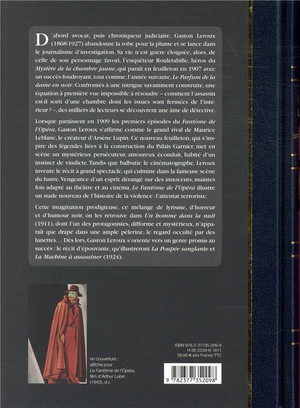 Quatrième de couverture de « GASTON LEROUX - LES CHEFS-D'OEUVRE »