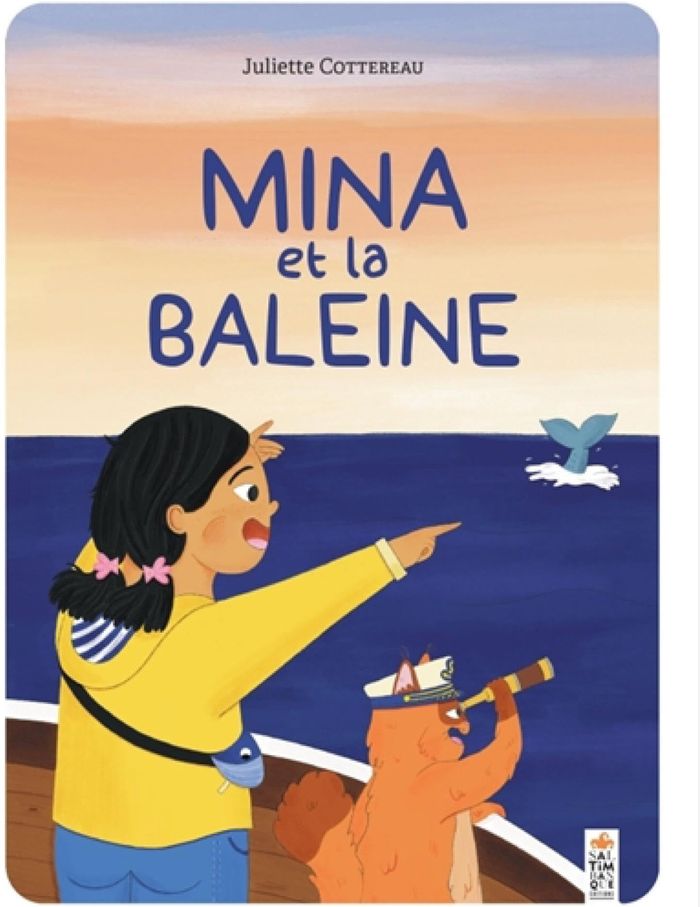 Couverture du livre « Mina et la baleine » de Juliette Cottereau, librairie Les Contes Infusés à Corte