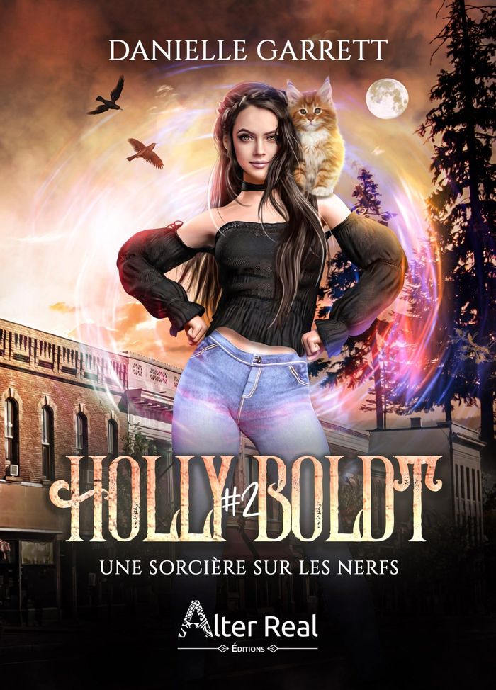 Couverture du livre « HOLLY BOLDT - UNE SORCIERE SUR LES NERFS - HOLLY BOLDT - T02 », librairie Les Contes Infusés à Corte