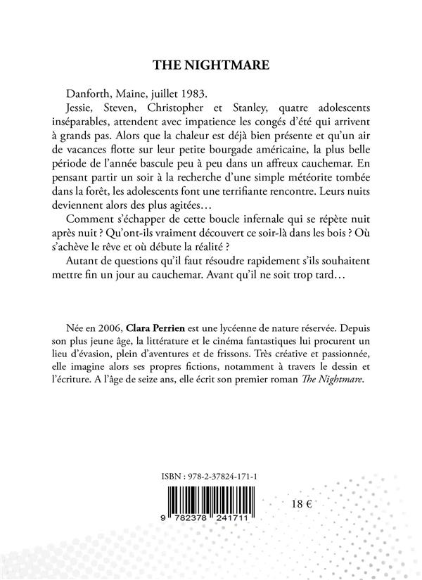 Quatrième de couverture de « THE NIGHTMARE »