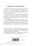 Quatrième de couverture de « MEMOIRE D UN CORPS ANONYME »
