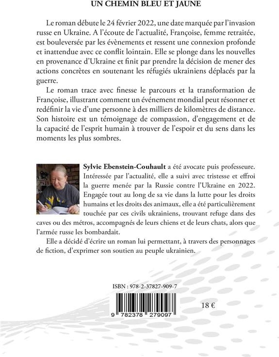 Quatrième de couverture de « UN CHEMIN BLEU ET JAUNE »