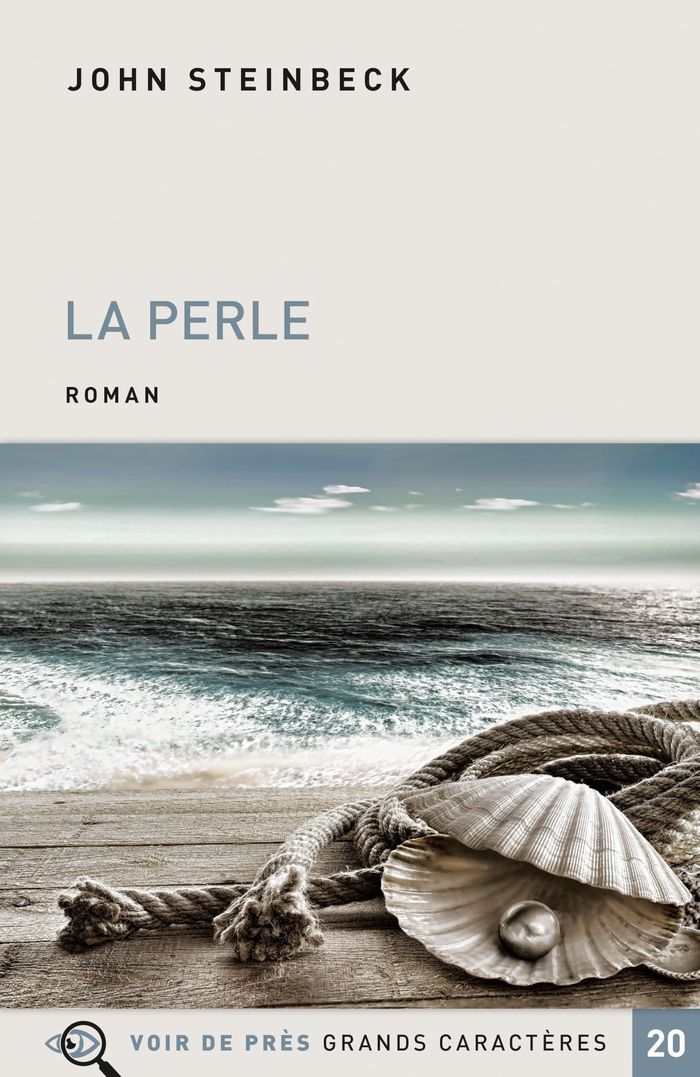 Couverture du livre « La perle : roman » de John Steinbeck, librairie Les Contes Infusés à Corte
